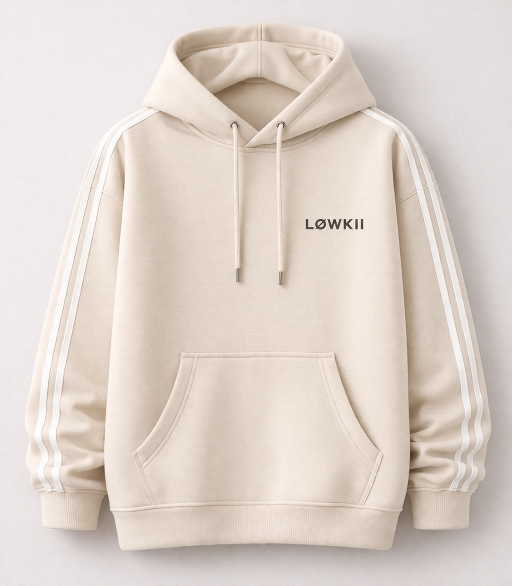 Striped Beige Hoodie